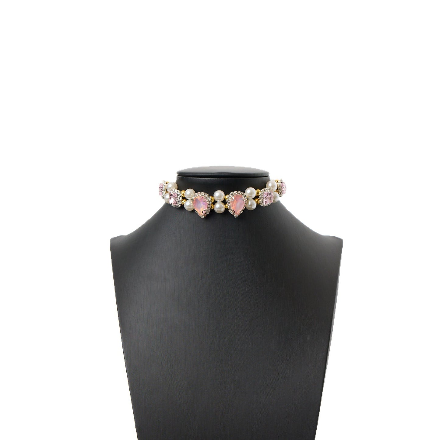 Heart Charm Pet Pearl Chain