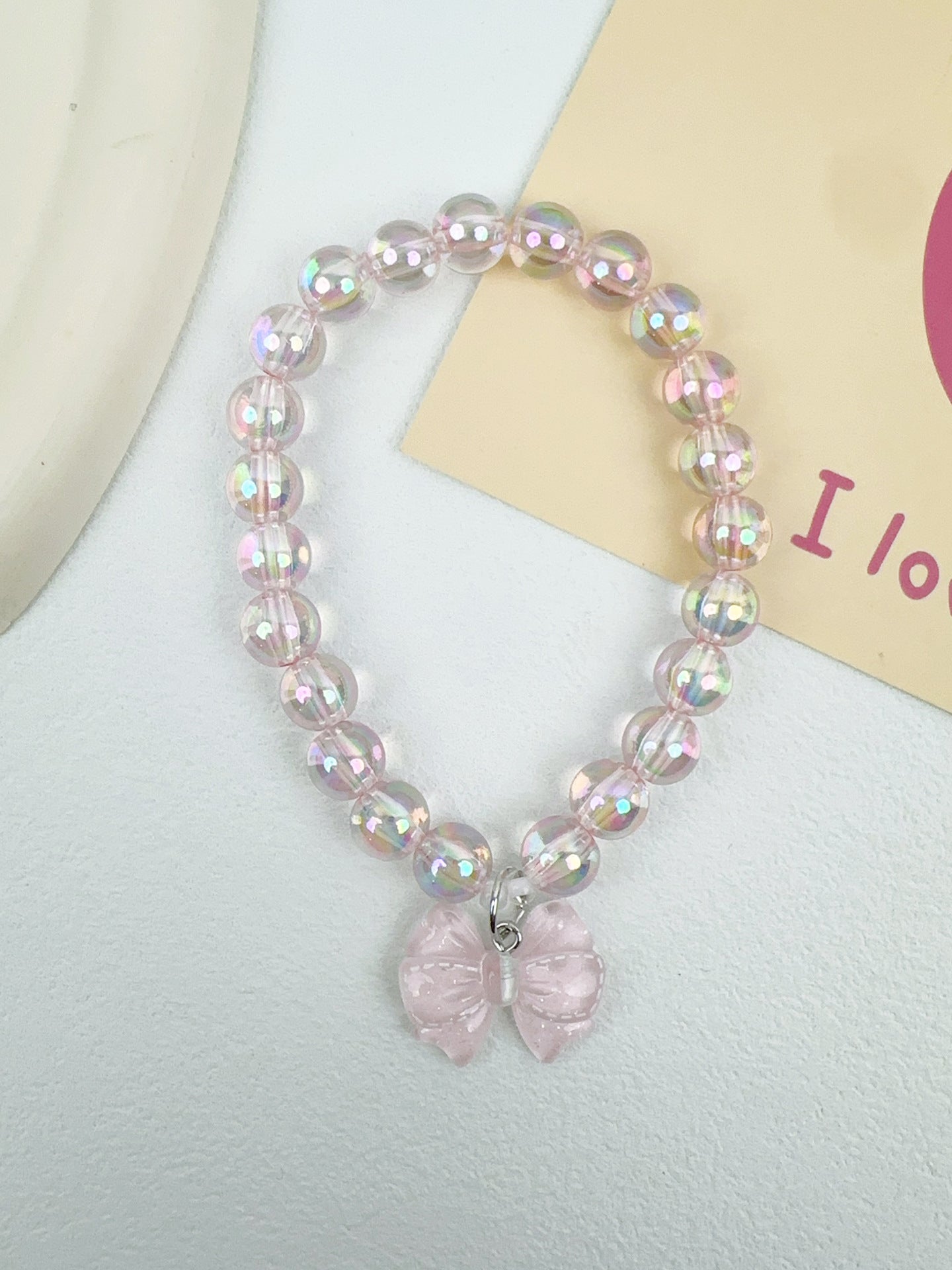 Bow Charm Pet Beaded Necklace