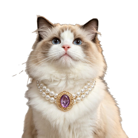 Vintage Pearl Pet Collar