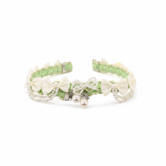 Bow & Pearl Pet Collar