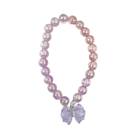Bow Charm Pet Beaded Necklace
