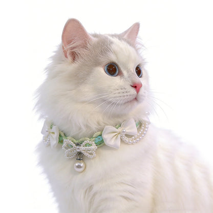 Bow & Pearl Pet Collar