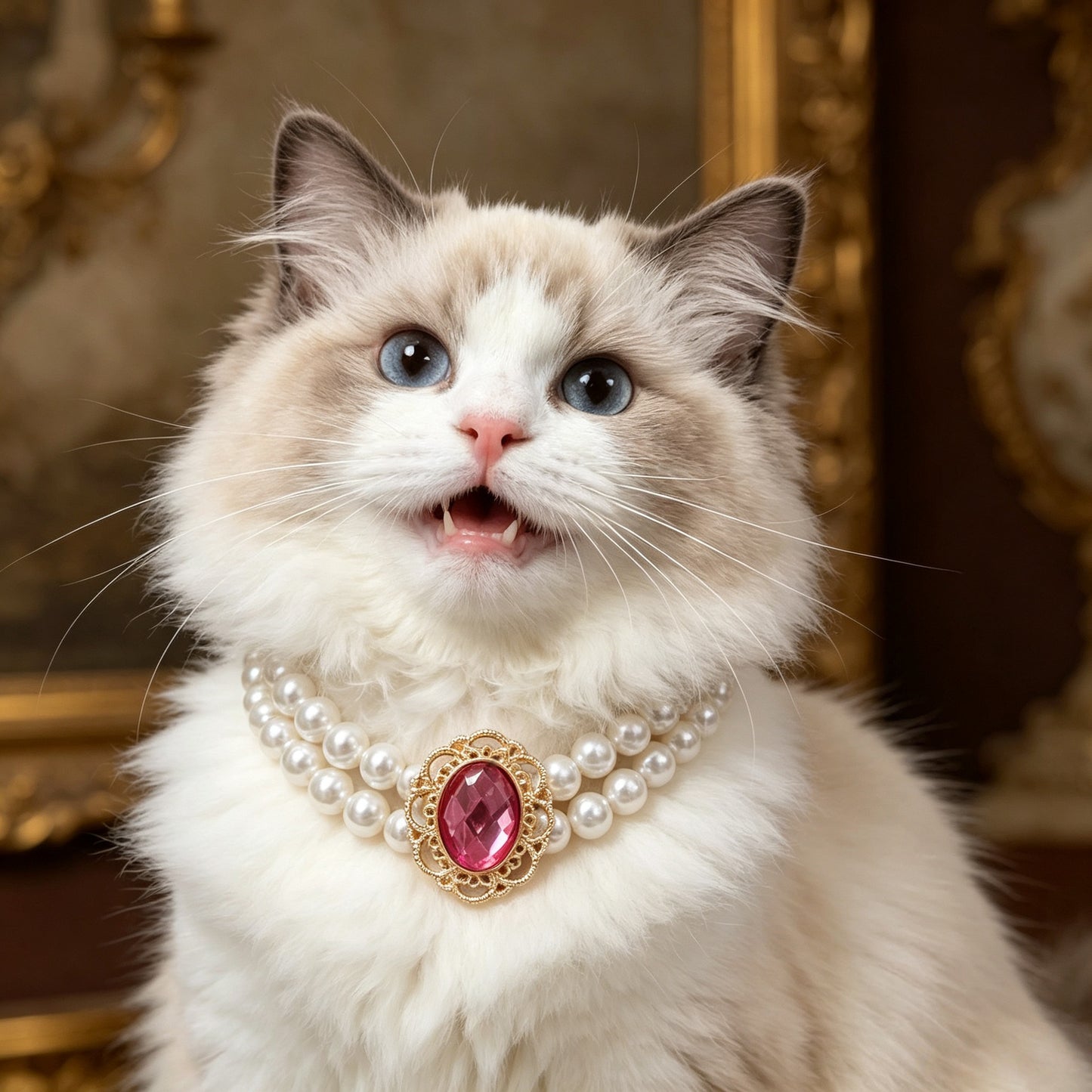 Vintage Pearl Pet Collar