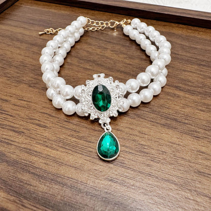Teardrop Pet Pearl Collar