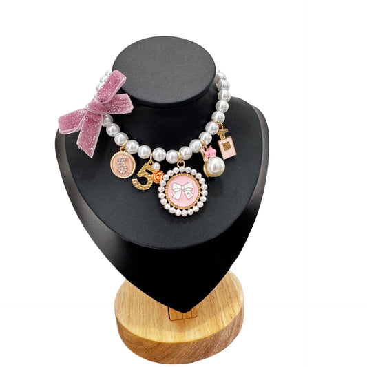 Pet Charm Pearl Necklace
