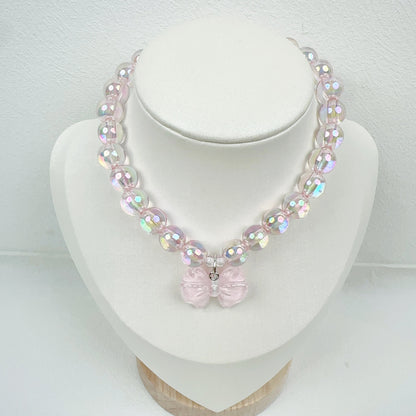 Bow Charm Pet Beaded Necklace