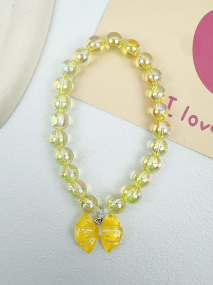 Bow Charm Pet Beaded Necklace