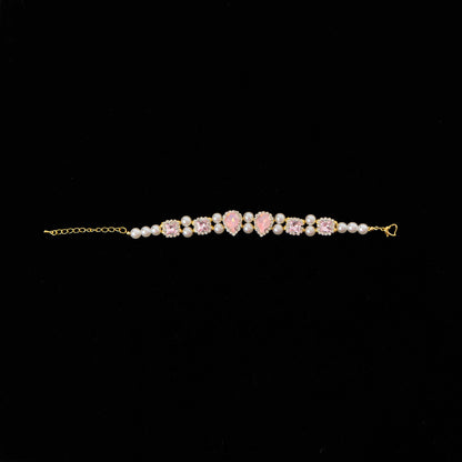 Heart Charm Pet Pearl Chain