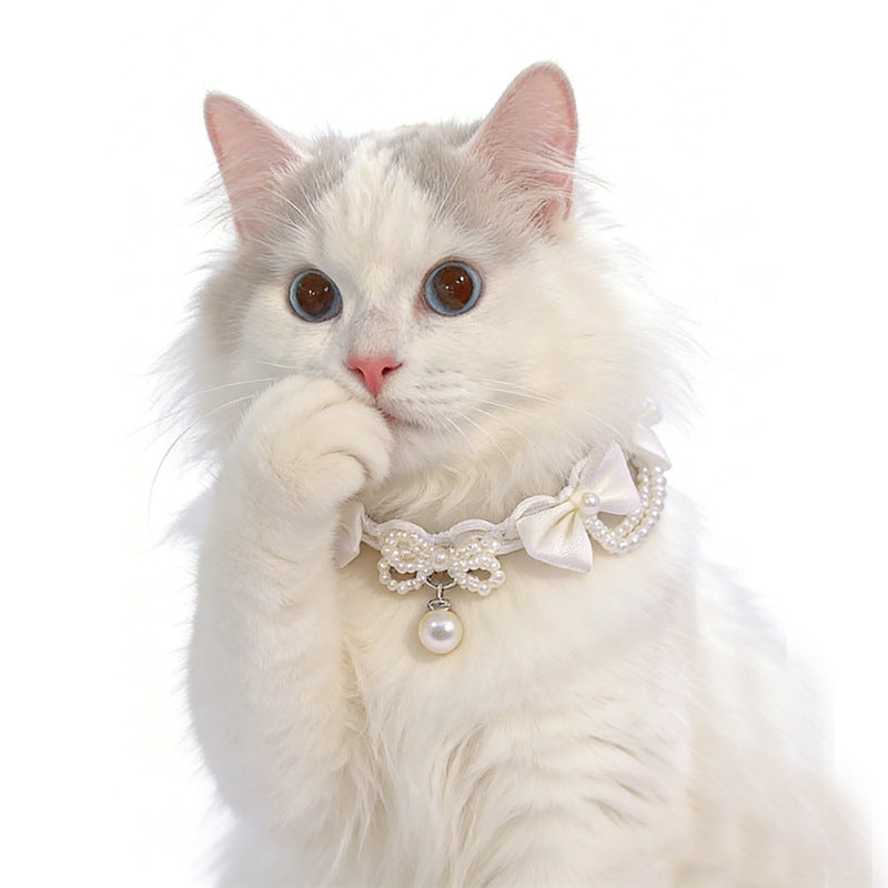 Bow & Pearl Pet Collar
