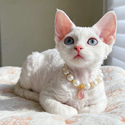 Pet Pearl Drop Necklace