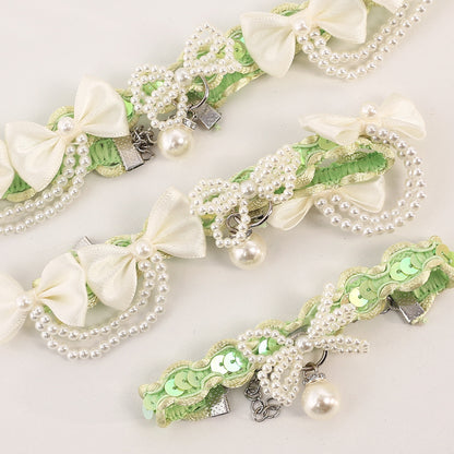 Bow & Pearl Pet Collar