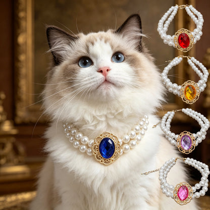 Vintage Pearl Pet Collar
