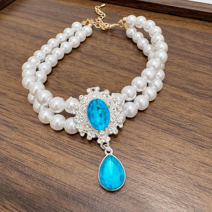 Teardrop Pet Pearl Collar