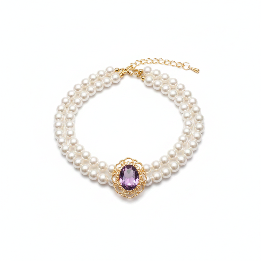 Vintage Pearl Pet Collar