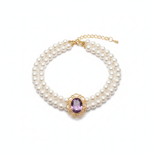 Vintage Pearl Pet Collar